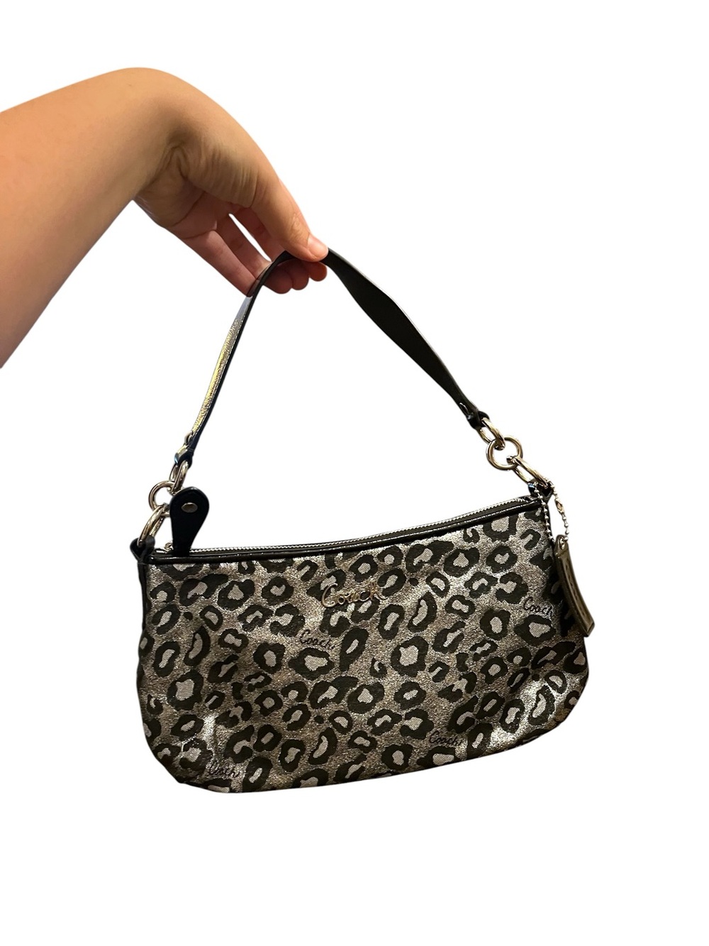 Coach Ocelot Leopard Print Shoulder Bag